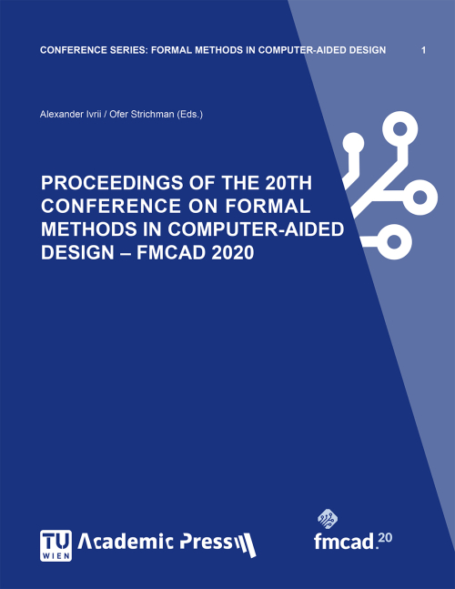 Cover of the book "PROCEEDINGS OF THE 20TH CONFERENCE ON FORMAL METHODS IN COMPUTER-AIDED DESIGN – FMCAD 2020"