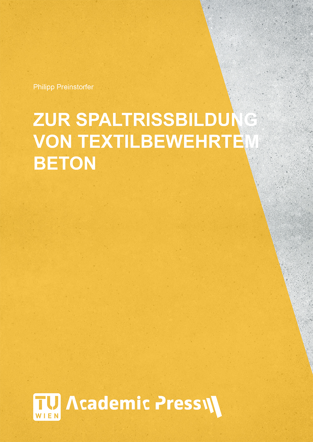 Cover des Buches "Zur Spaltrissbildung von textilbewehrtem Beton"