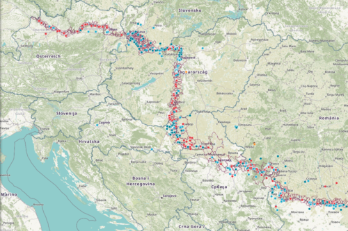 Map of the DANUrB application