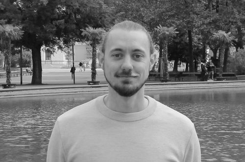 Image of Lukas Rast in black and white