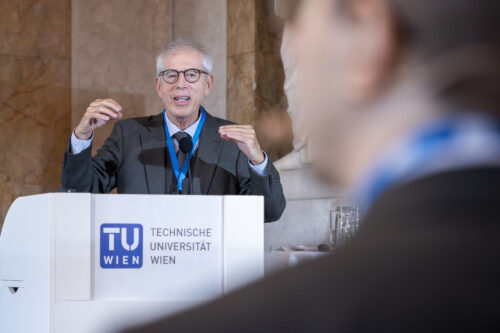 Alfred Teischinger giving his presentation