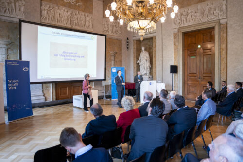 Discussion during the opening ceremony