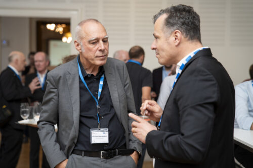 Participants chatting after opening ceremony