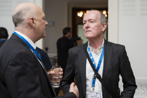 Participants chatting after opening ceremony