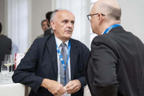 Participants chatting after opening ceremony