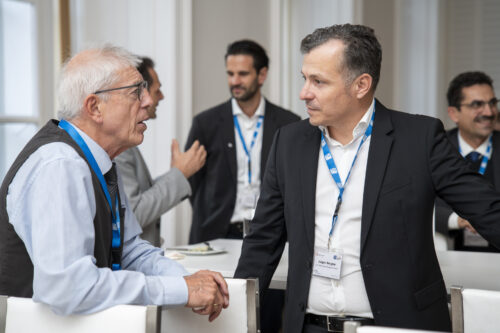 Participants chatting after opening ceremony