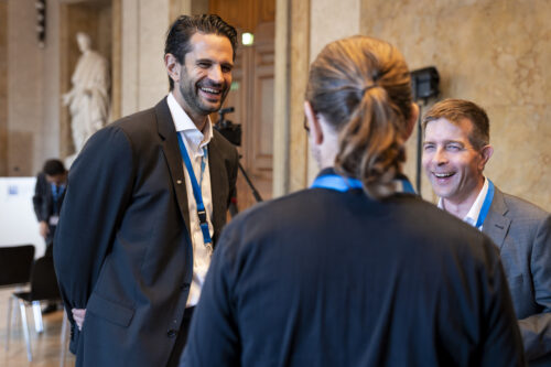 Participants before the opening ceremony