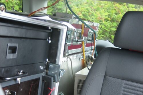 Measurement setup in the car to measure the vehicular connectivity for traffic telematics applications