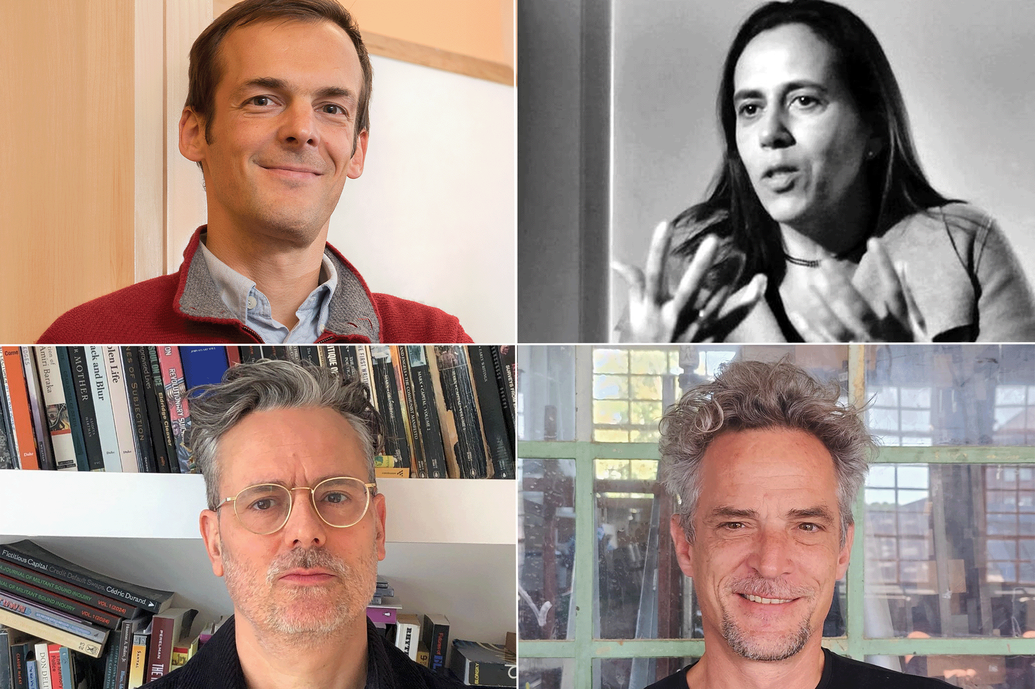 Collage aus vier Porträts im Querformat