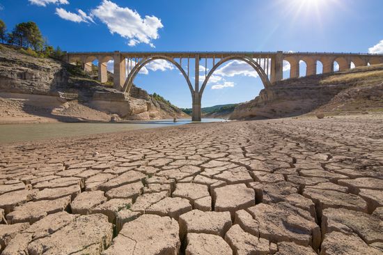 dried up river bed