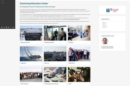 Screenshot CEC Website