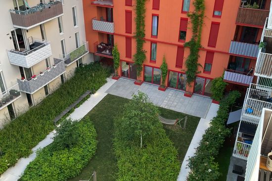 Building with garden