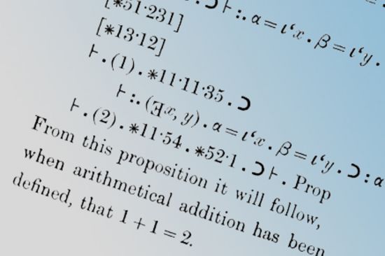 1+1=2. Ein berühmter formallogischer Beweis von Bertrand Russell