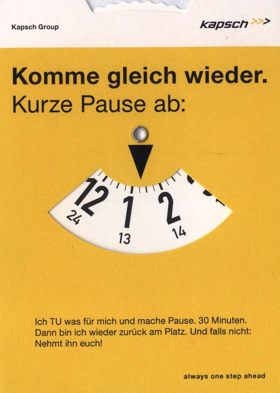 Pausenscheiben in der Bibliothek