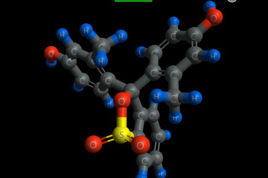 Cresol purple - Waltzing Atoms stellt viele unterschiedliche Moleküle übersichtlich dar.