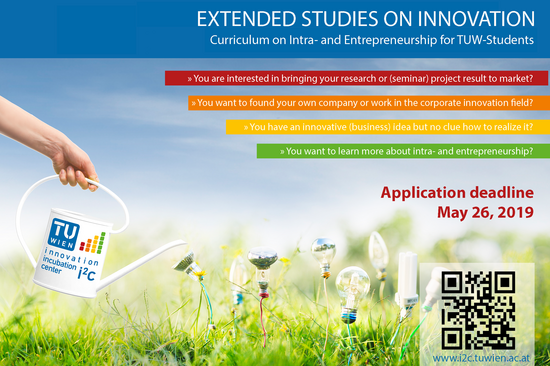 Bewerbungsinfos: i²c Extended Studies on Innovation