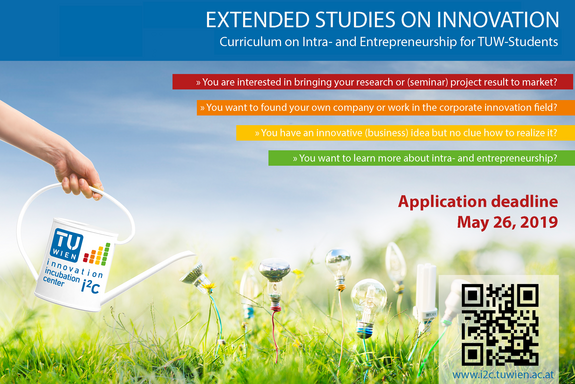Bewerbungsinfos: i²c Extended Studies on Innovation