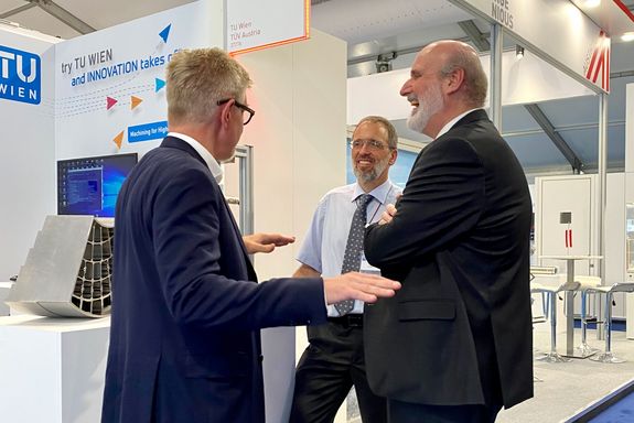 Prof. Bleicher and Peter Heimerl