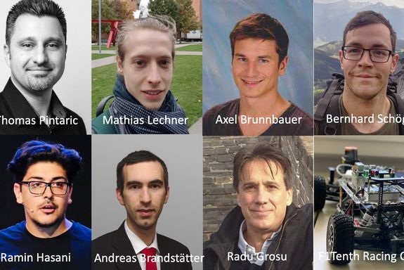 Das Team: TU fast TU furious: Thomas Pintaric, MAthias Lechner, Axel Brunnbauer, Bernhard Schögl, Ramin Hasani, Andreas Brandstätter, Radu Grosu