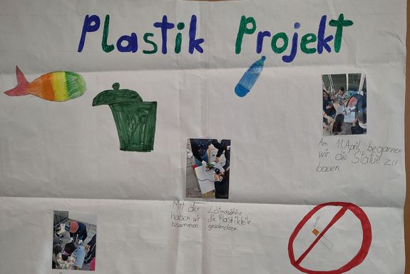 Plakat zum Thema Plastik