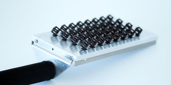 Hochleistungs-Kunststoffteile aus dem 3D-Drucker | © Cubicure GmbH Hochleistungs-Kunststoffteile aus dem 3D-Drucker | © Cubicure GmbH