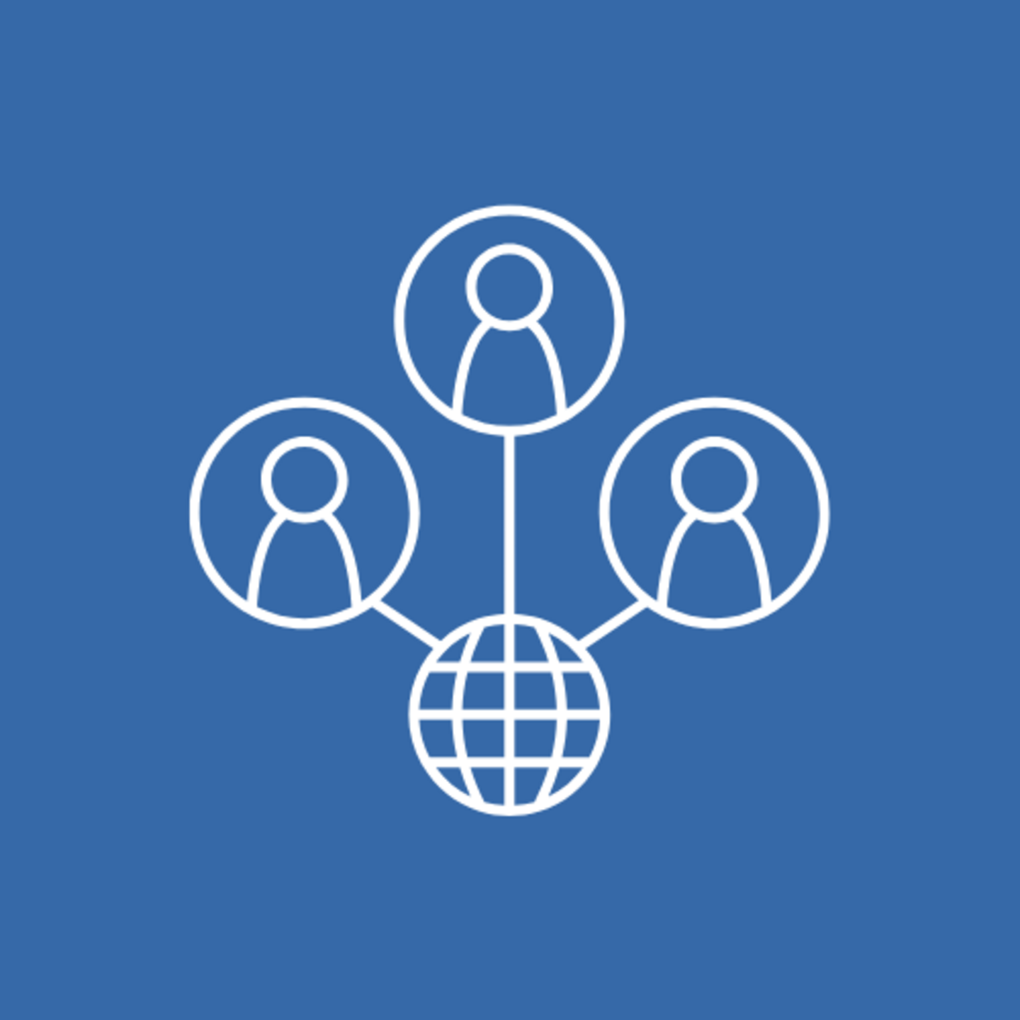 Icon representing international guests.