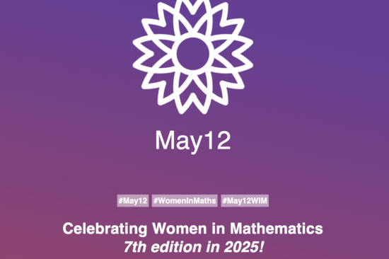 logo for the online event women in mathematics
