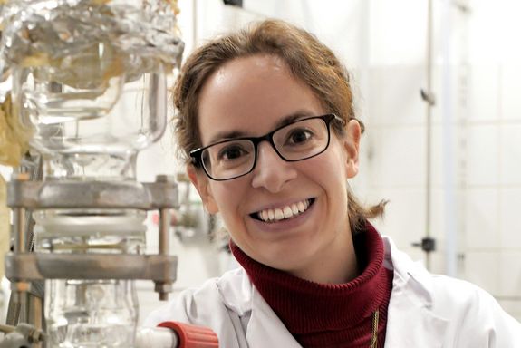 Katharina Schröder in the Laboratory