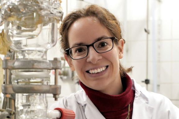 Katharina Schröder im Labor