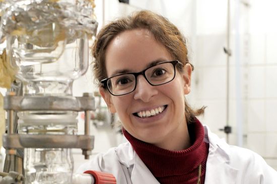 Katharina Schröder in the Laboratory