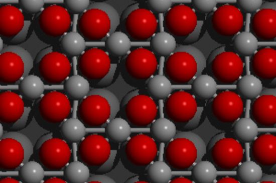 Eine "Precursor-Struktur" aus Kobalt- und Sauerstoffatomen