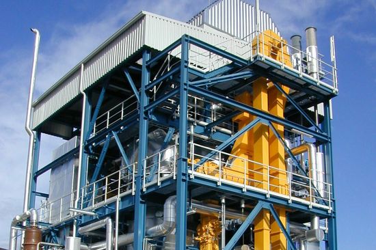 Vergasereinheit in Güssing - mit Know-How der TU Wien