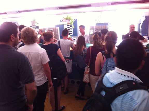 Reger Betrieb bereits am 1. Tag