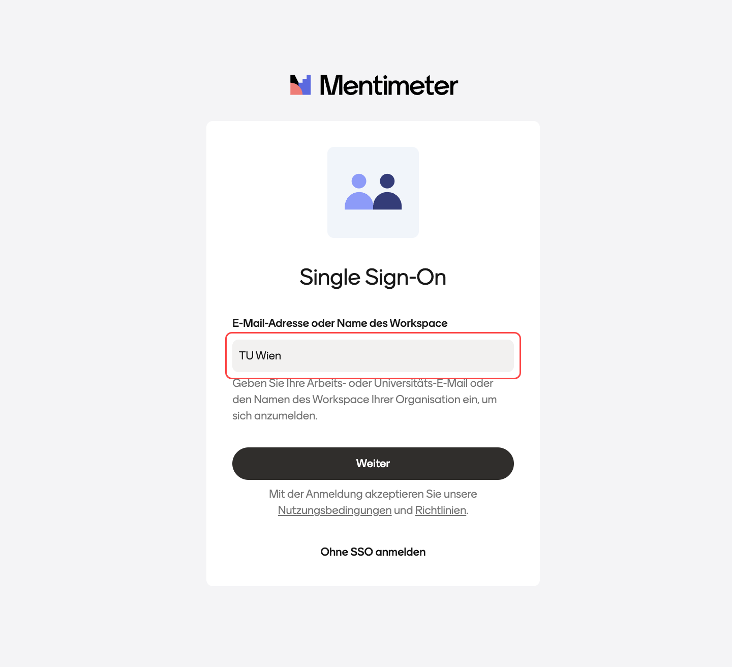 Mentimeter TU Wien Login