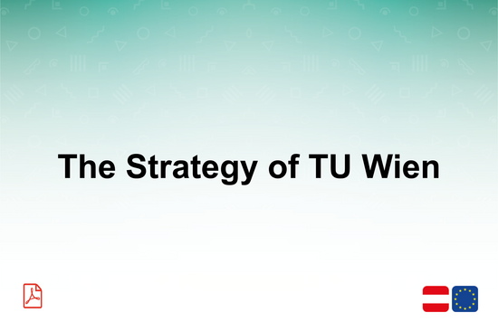 Decorative image for the PDF The strategy of TU Wien