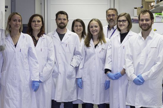 Gruppenfoto: Prof. Peter Ertl und sein Team