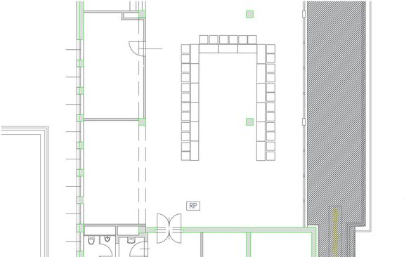 Kontaktraum CAD Layout U-Shape