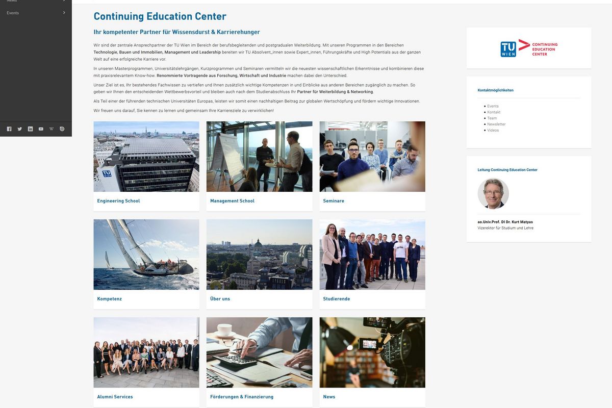 Die neue CEC Website ist online! | TU Wien