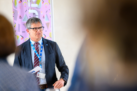 View into an audience