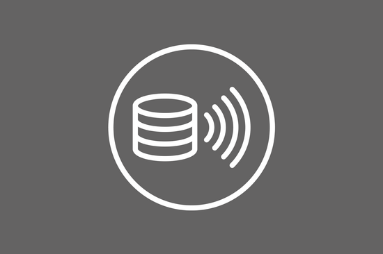 unser Icon "Datenpublikation" auf grauem Hintergrund