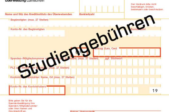 Refundierung von Studienbeiträgen