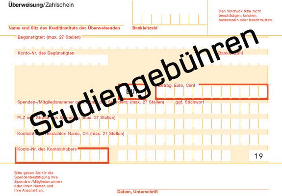 Refundierung von Studienbeiträgen