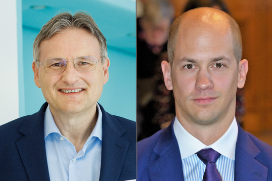 Portraitfotos von Andreas Kugi (links), Ernst Karl Csencsics (rechts)