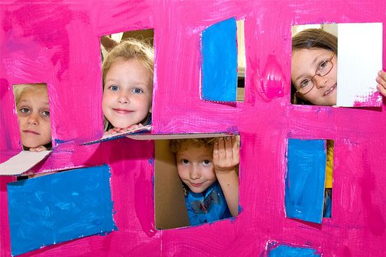 Begeisterte NachwuchsforscherInnen bei der KinderuniTechnik 08