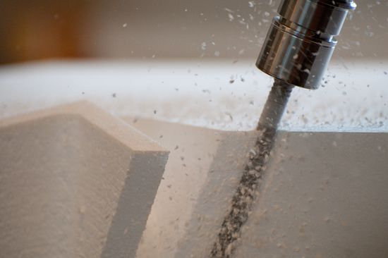 Fräsroboter im Einsatz