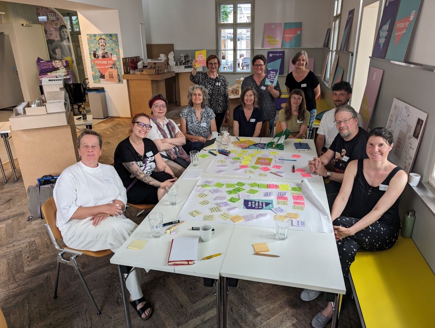Gruppenfoto der Teilnehmenden am Brainstorming zum Strategieentwicklungsprozess der TU Wien