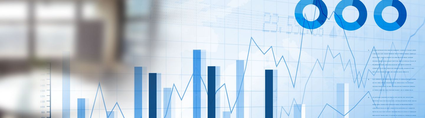 Transition effect in bar chart statistics and bright windows