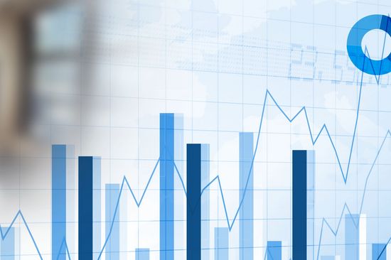 Transition effect in bar chart statistics and bright windows