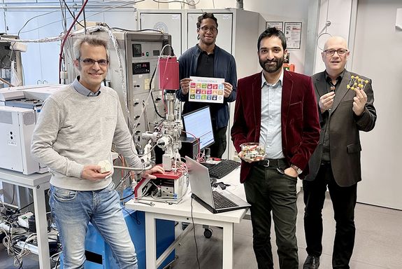 the team in the lab