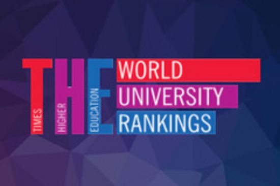 Plakat "THE World University Rankings"